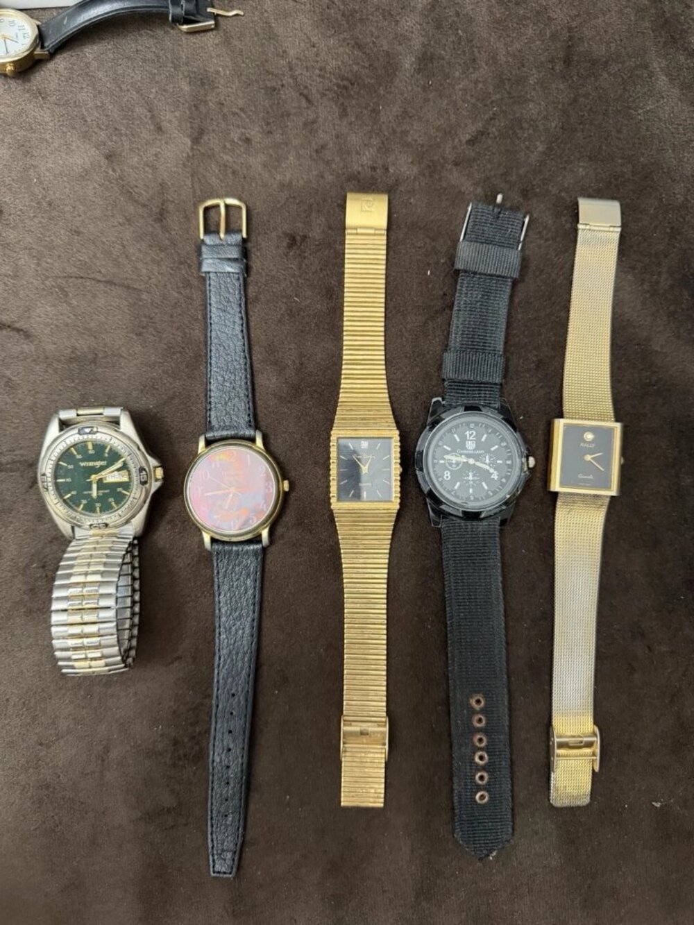 Pierre Cardin Quartz Analog Watch Black Dial Gold Tone Square Bracelet